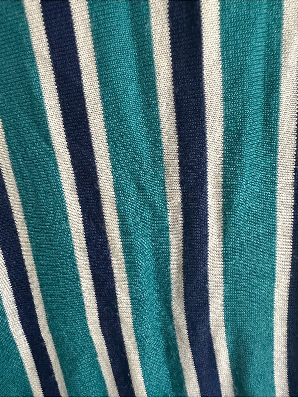 Zara Striped Teal & Navy Sleeveless Mini Dress. Size Small - Picture 7 of 11